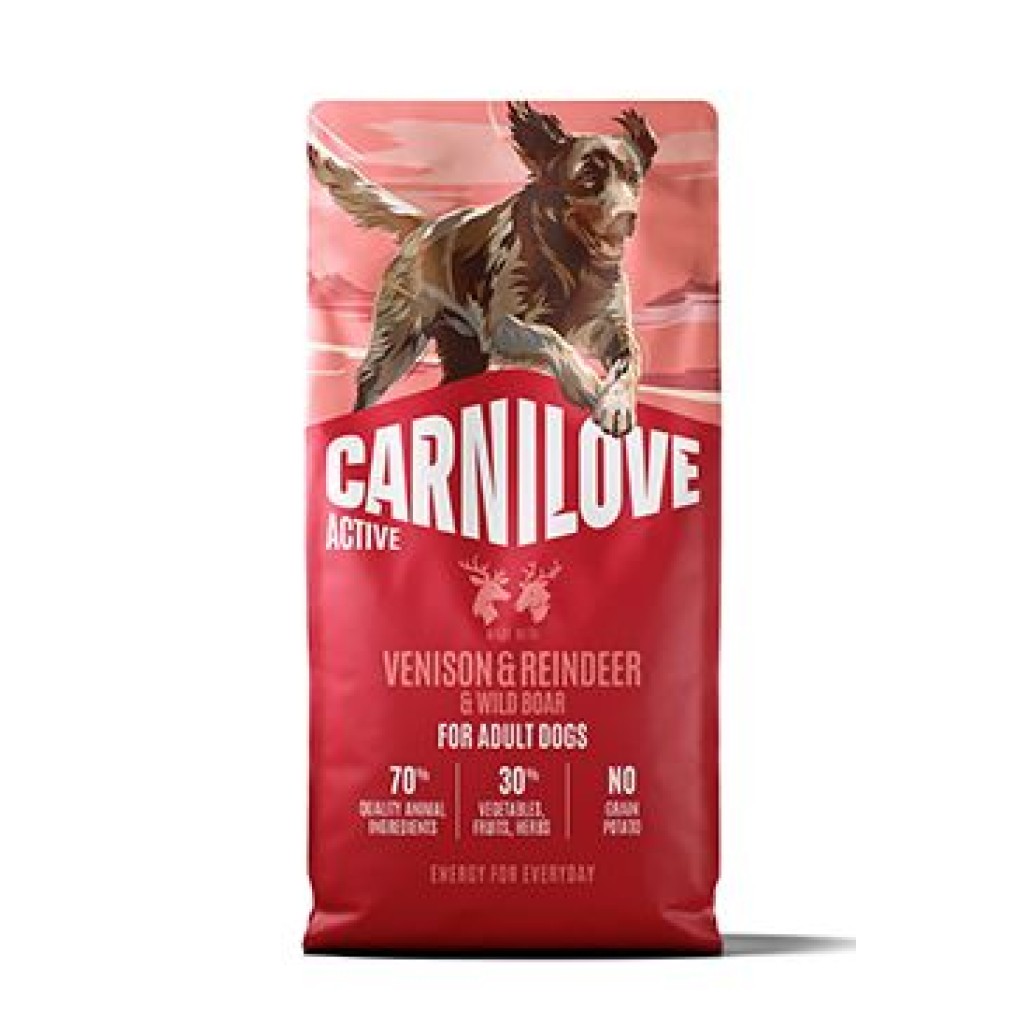 Carnilove Dog Active Dry Venis&Rein&Wild Adult AB 12kg
