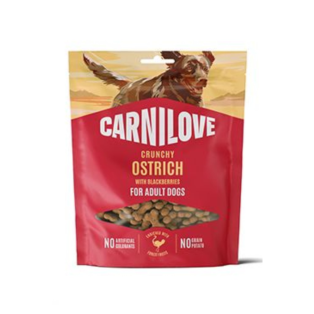 Carnilove Dog Crunchy Snack Ostrich+Blackberries 200g