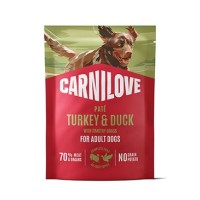 Carnilove Dog Pouch Paté Turkey&Duck+Timothy  300g