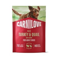 Carnilove Dog Pouch Paté Turkey&Quial+Carrot 300g