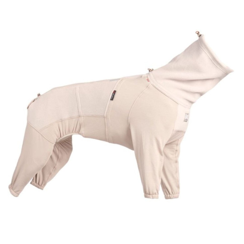 Non-stop Dogwear Celotělová mikina Trail quest fleece overall dog jacket, béžová - vel. 27-36