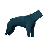 Non-stop Dogwear Celotělová mikina Trail quest fleece overall dog jacket, tmavá teal - vel. 27-36