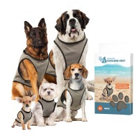 CoolPets chladící vesta Beige 31cm / M
