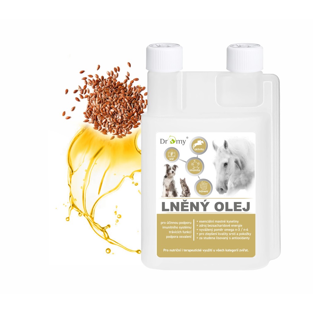 Dromy Lněný olej 1l