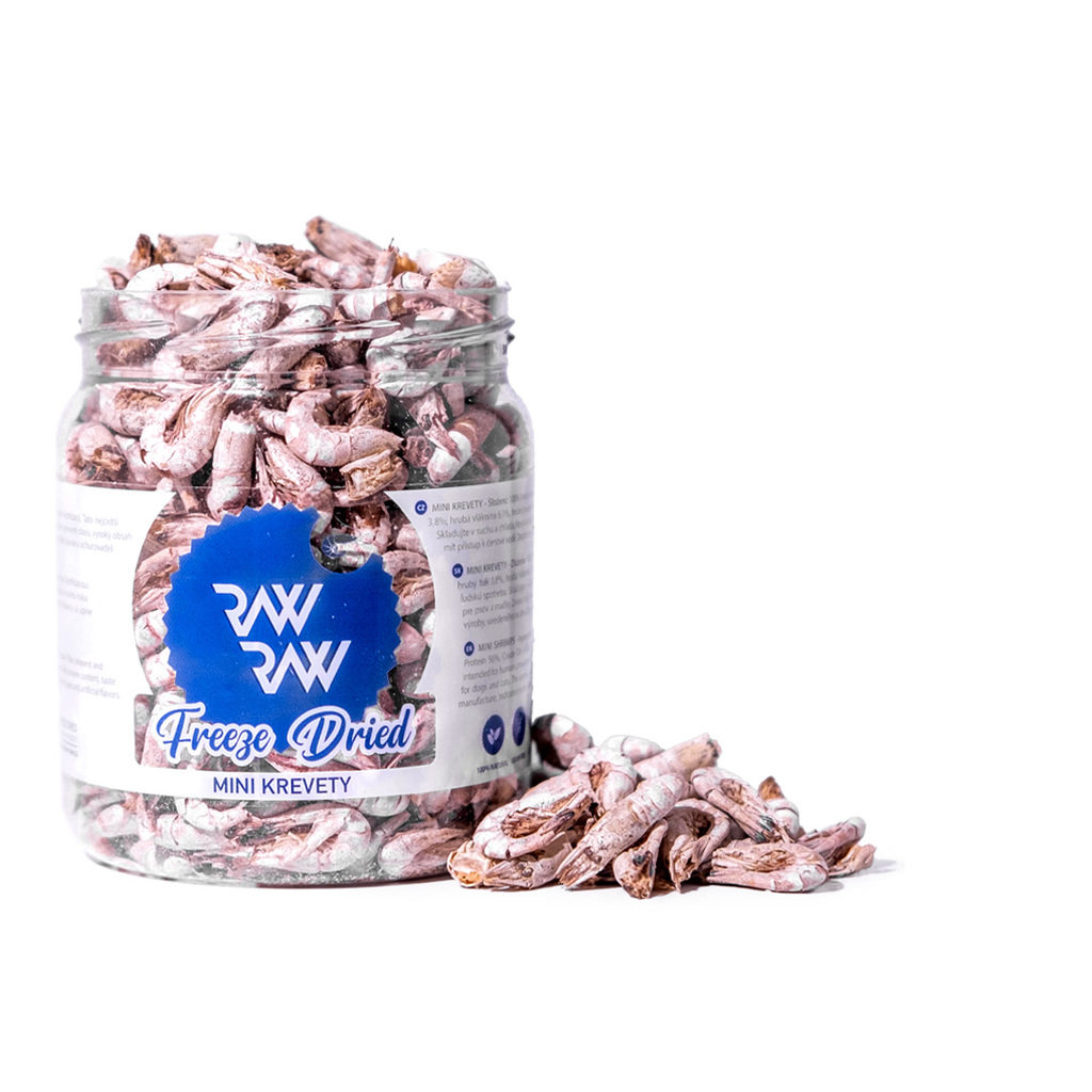 RAW RAW mrazem sušené Mini Krevety 60g