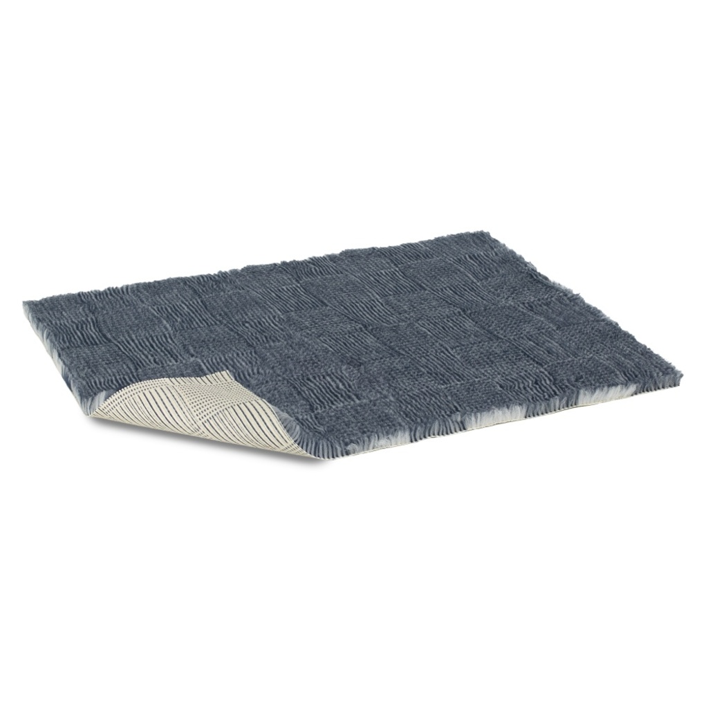 Vetbed protiskluz / Drybed modrošedý skládaný vzor 100 x 75 cm, vlas 30 mm
