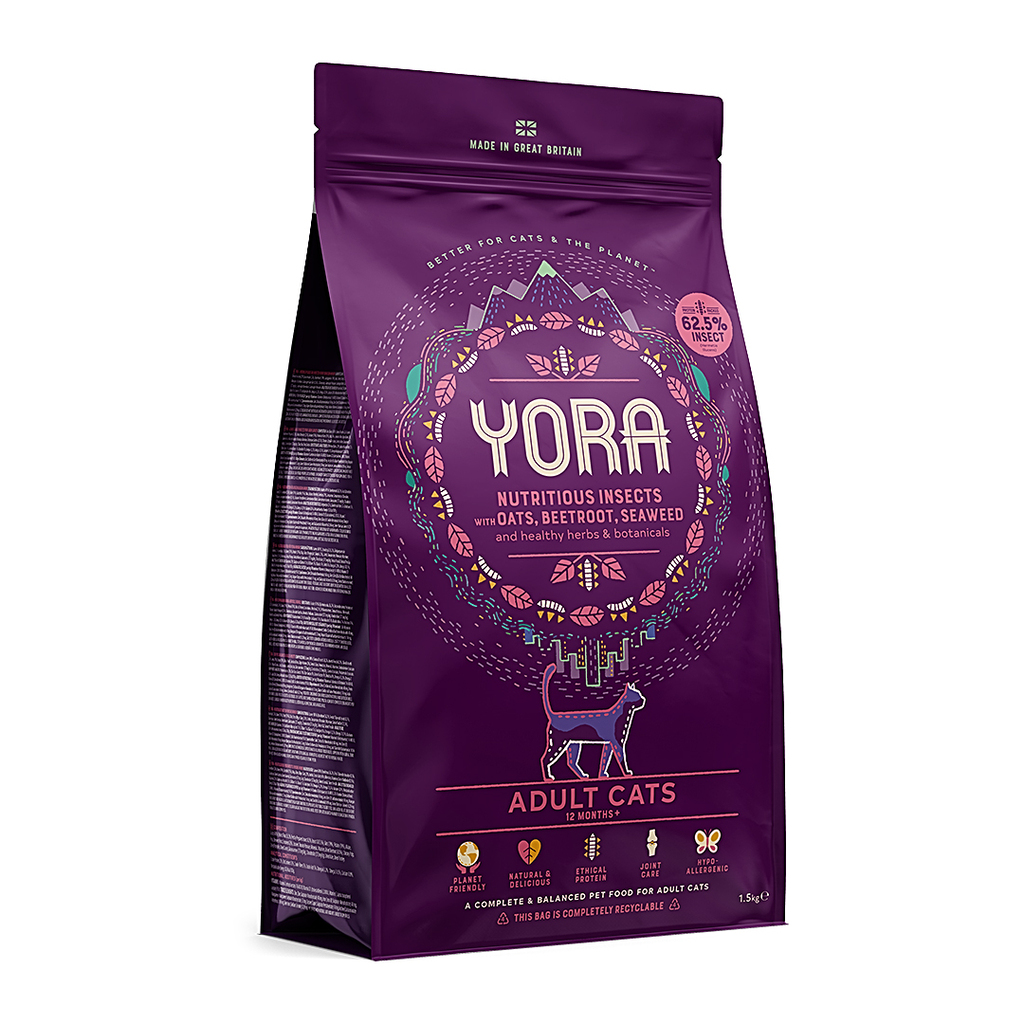 YORA Cat Adult granule z hmyzu pro kočky 1,5kg