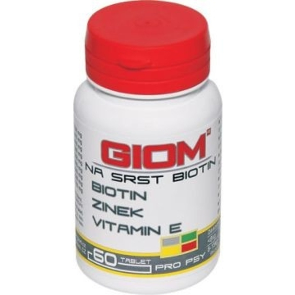 Giom pes Na srst Biotin FORTE 180 tbl + 10% zdarma