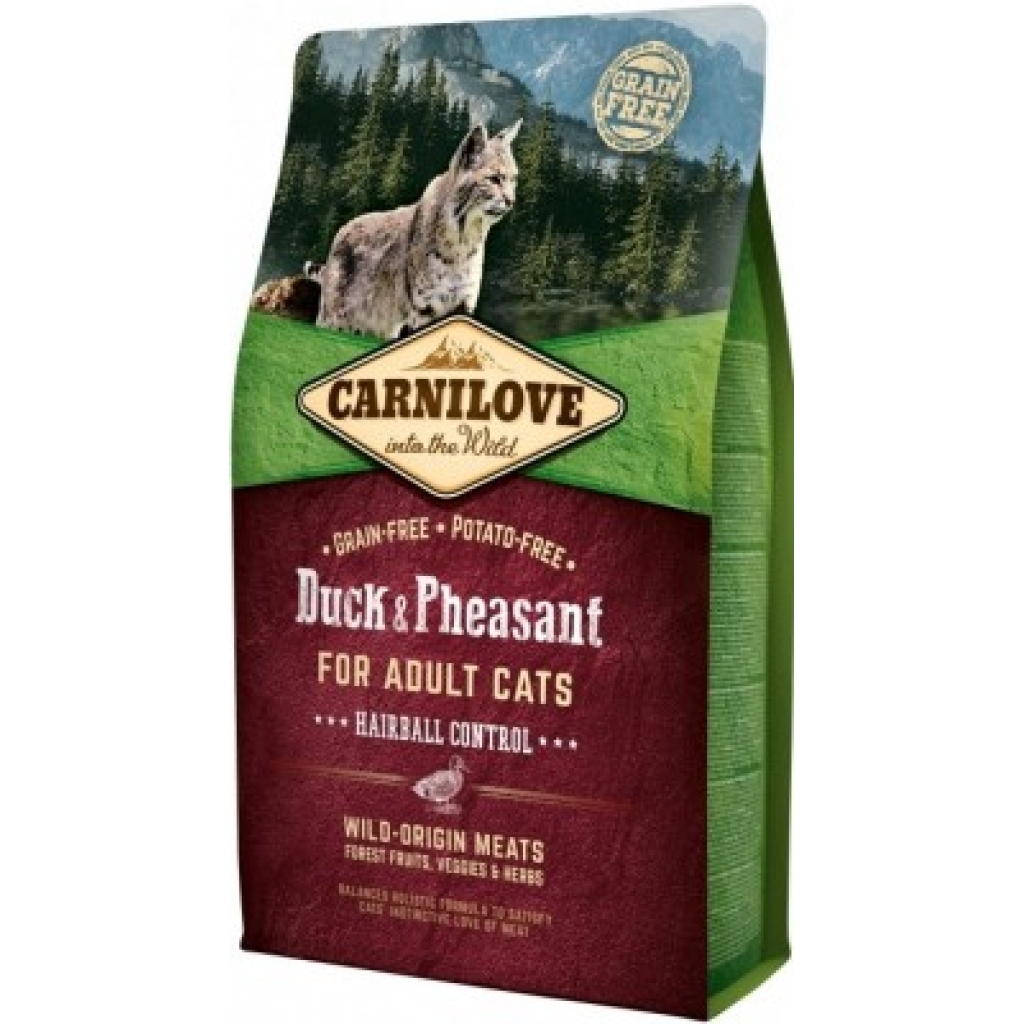 Carnilove Cat Duck&Pheasant Adult Hairball Contr 2kg