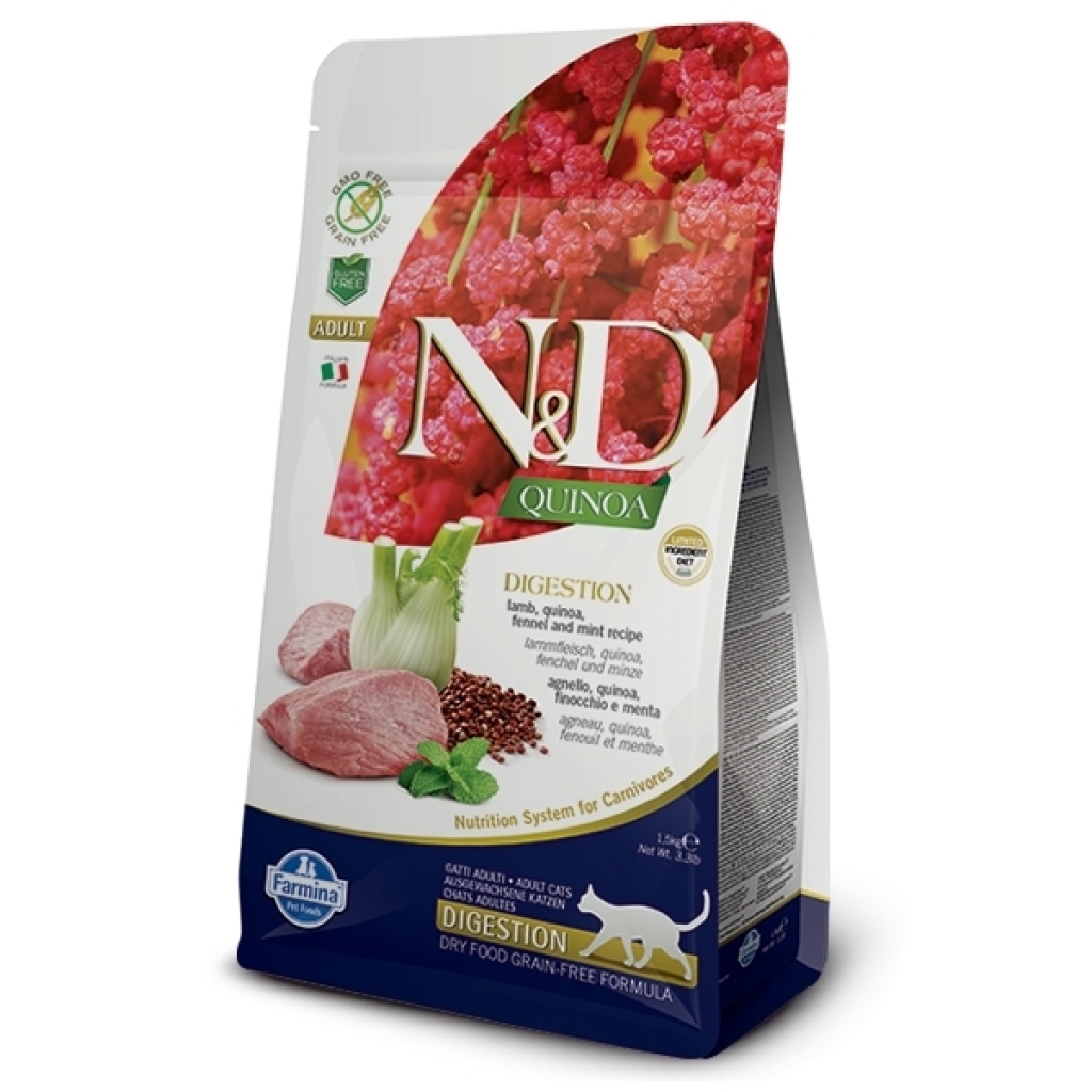 N&D Grain Free Quinoa CAT Digestion Lamb & Fennel 300g