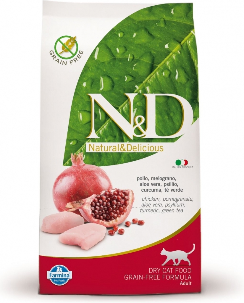 N&D Prime CAT Adult Chicken & Pomegranate 1,5kg (Kuře s granátovým jablkem) 