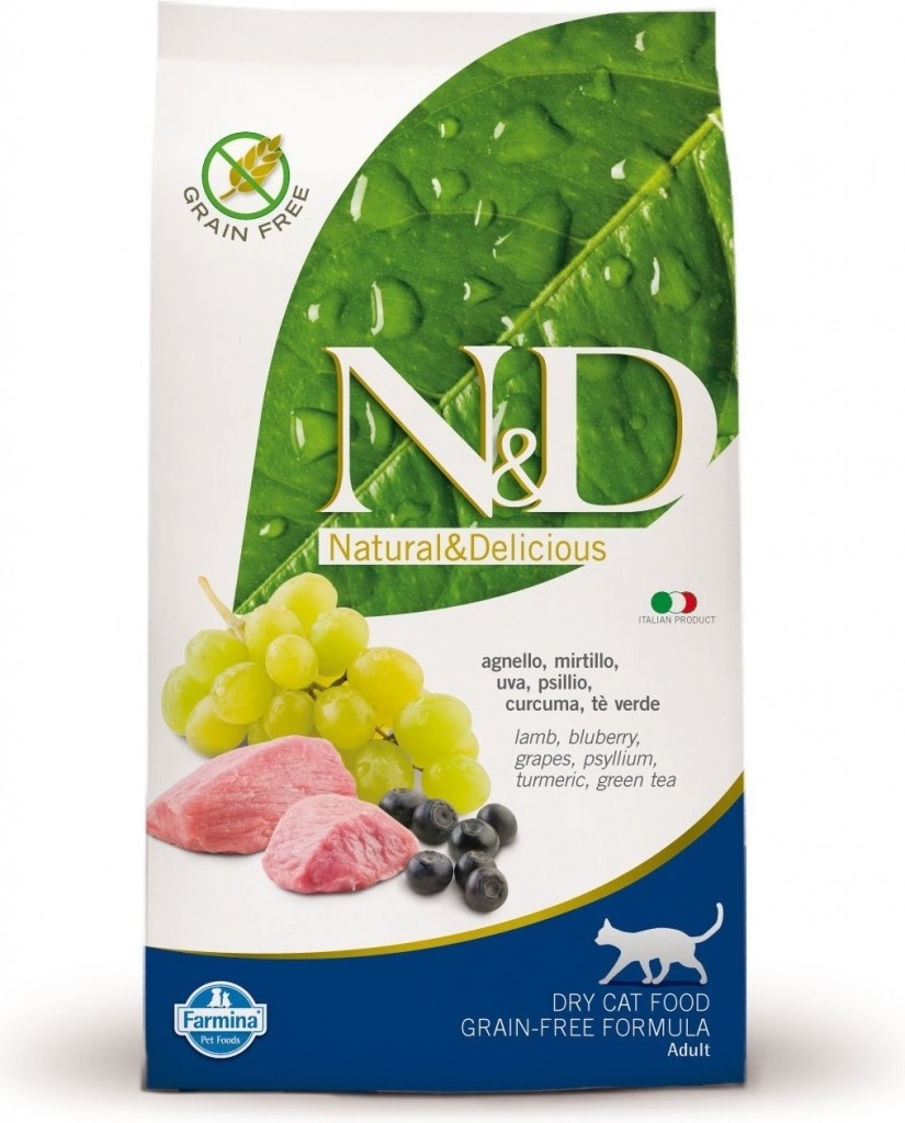 N&D Prime CAT Adult Lamb & Blueberry 1,5kg (Jehně s borůvkami)