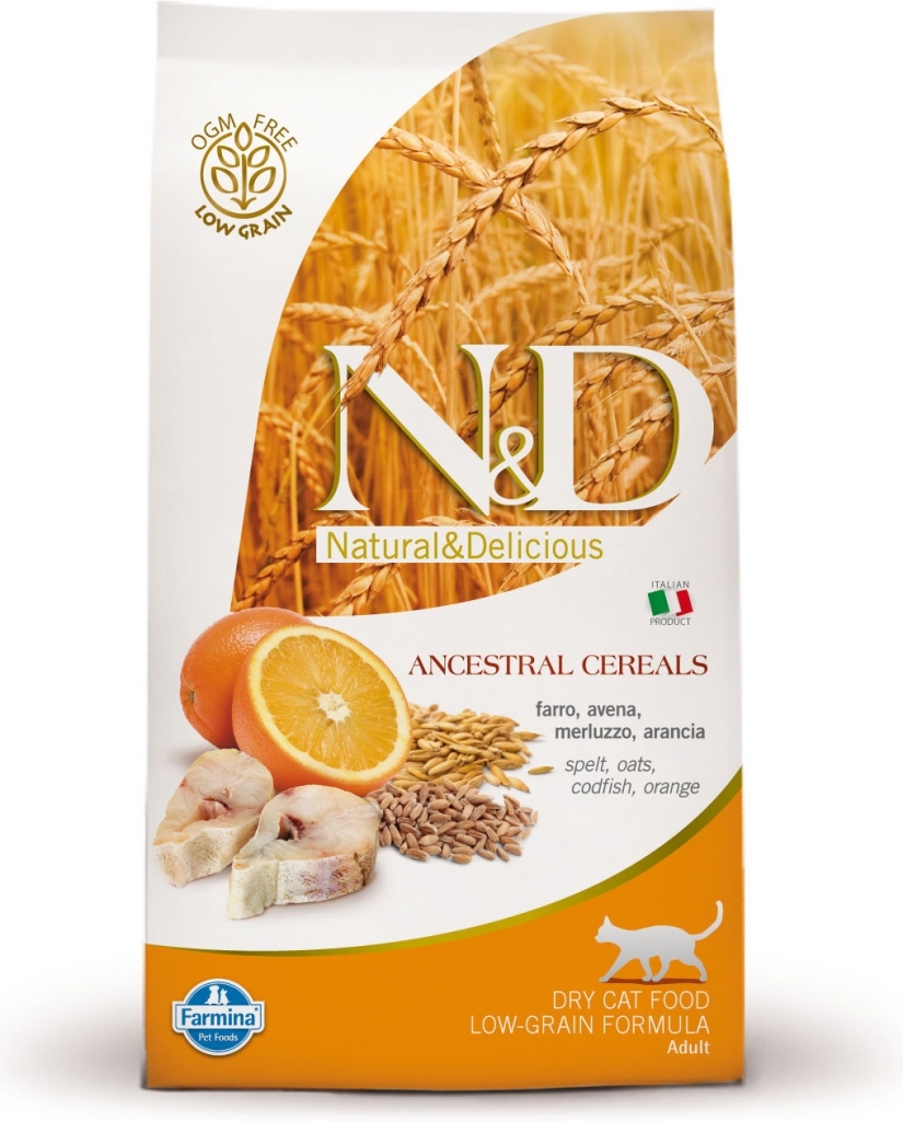 N&D Low Grain CAT Ocean Adult Codfish & Orange 1,5kg