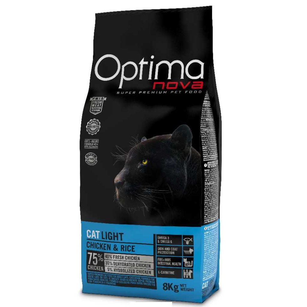 OPTIMAnova CAT LIGHT CHICKEN & RICE 2kg