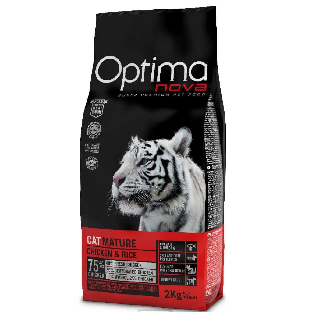 OPTIMAnova CAT MATURE CHICKEN & RICE - URINARY 2kg