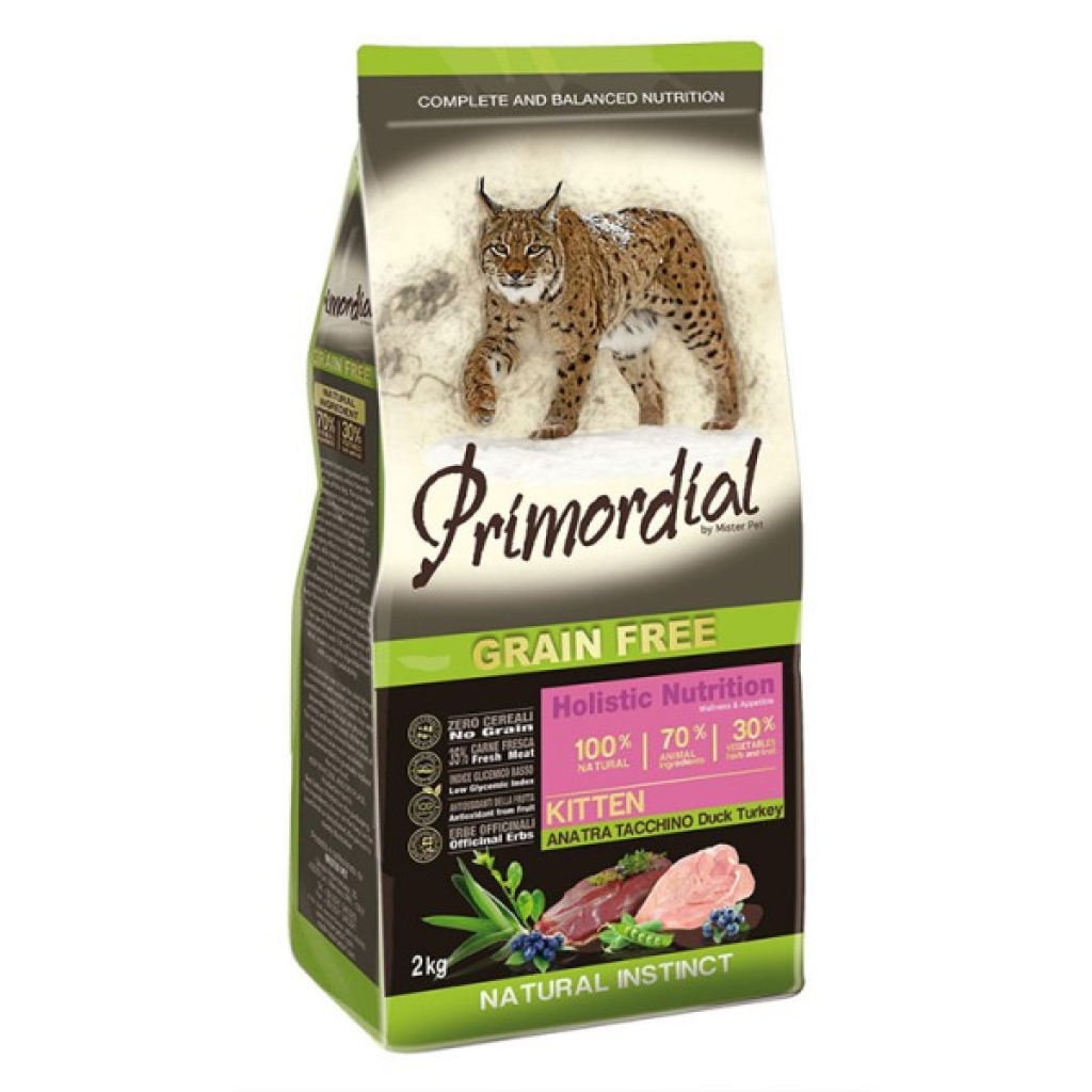 Primordial Grain-Free Kitten Duck & Turkey 2kg