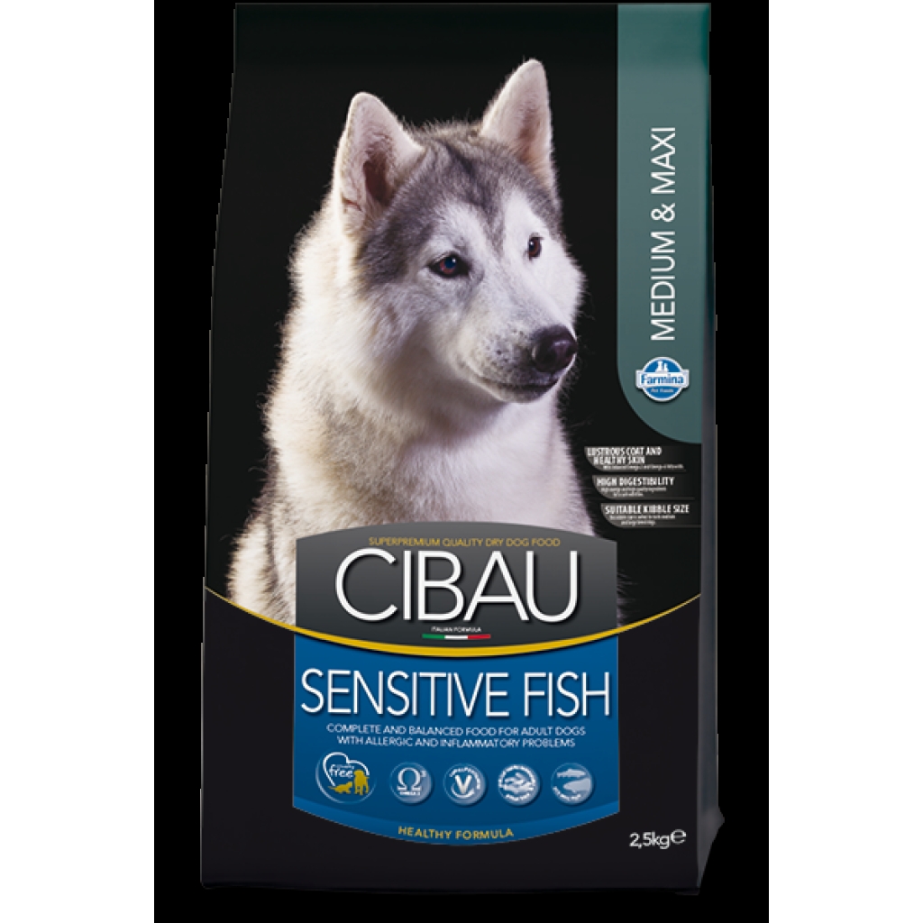 Cibau Sensitive Fish Medium & Maxi 12kg + 2kg ZDARMA (do vyprodání)