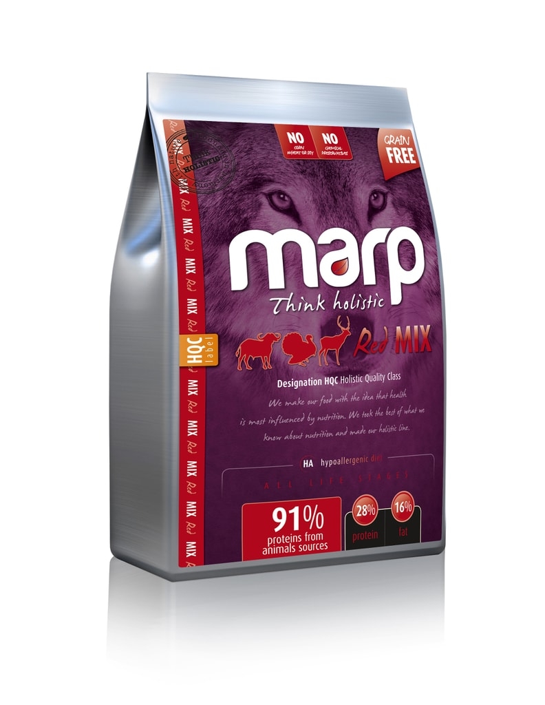 Marp Dog Holistic Red Mix - Hovězí, krůtí, zvěřina bez obilovin 12kg