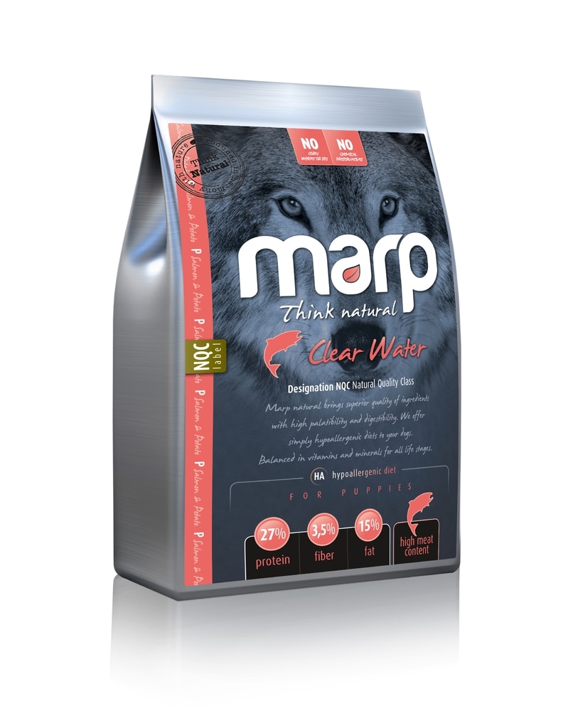 Marp Dog Natural Clear Water - lososové 12kg