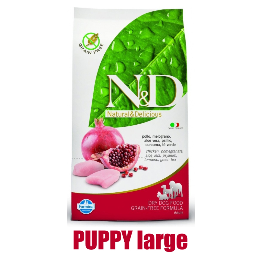 N&D Prime DOG Puppy M/L Chicken & Pomegranate 12kg