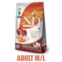 N&D Grain Free Pumpkin DOG Adult M/L Chicken&Pomegranate 12kg