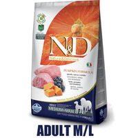 N&D Grain Free Pumpkin DOG Adult M/L Lamb & Blueberry 12kg