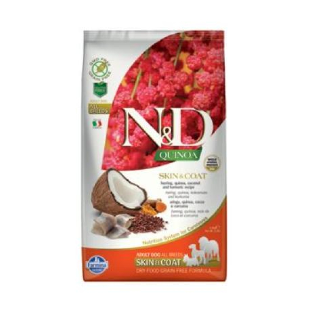 N&D Grain Free Quinoa DOG Skin&Coat Herring & Coconut 2,5kg
