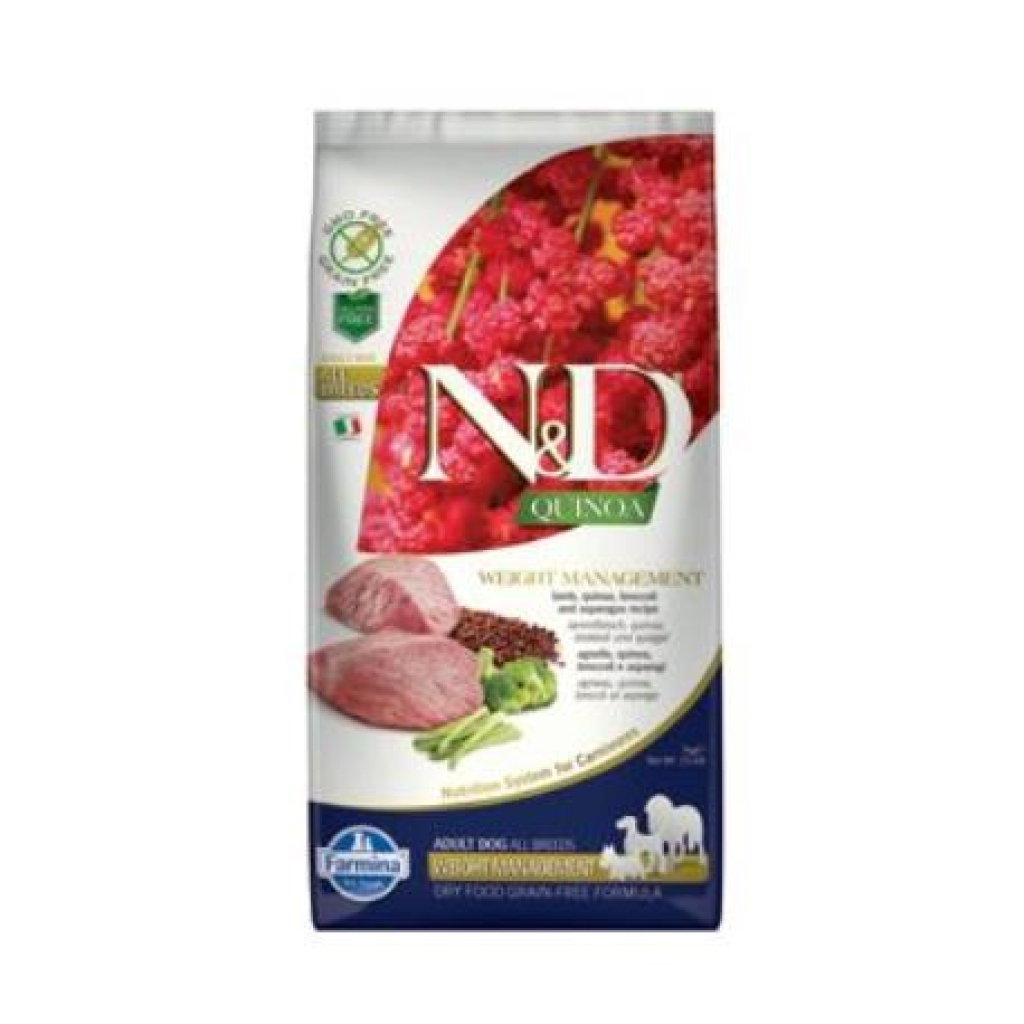 N&D Grain Free Quinoa DOG Weight Management Lamb & Broccoli 2,5kg