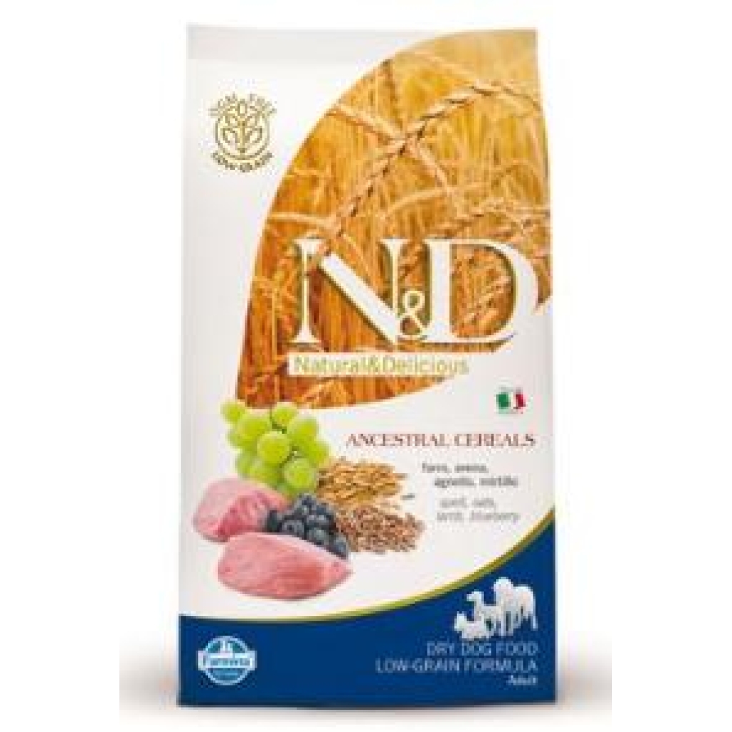 N D Low Grain DOG Adult M L Lamb Blueberry 12kg