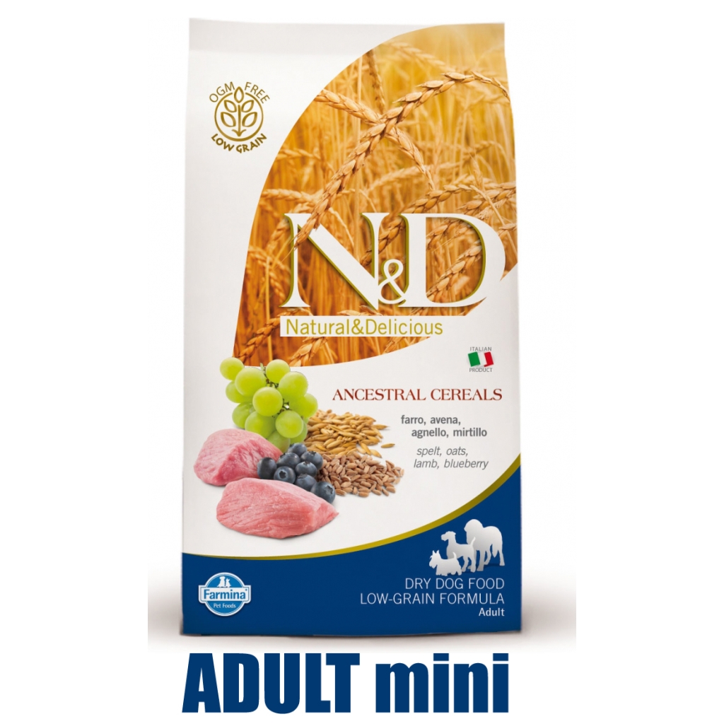 N&D Low Grain DOG Adult Mini Lamb & Blueberry 2,5kg