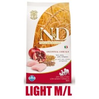 N&D Low Grain DOG Light M/L Chicken&Pomegranate 2,5kg (kuře a granátové jablko)