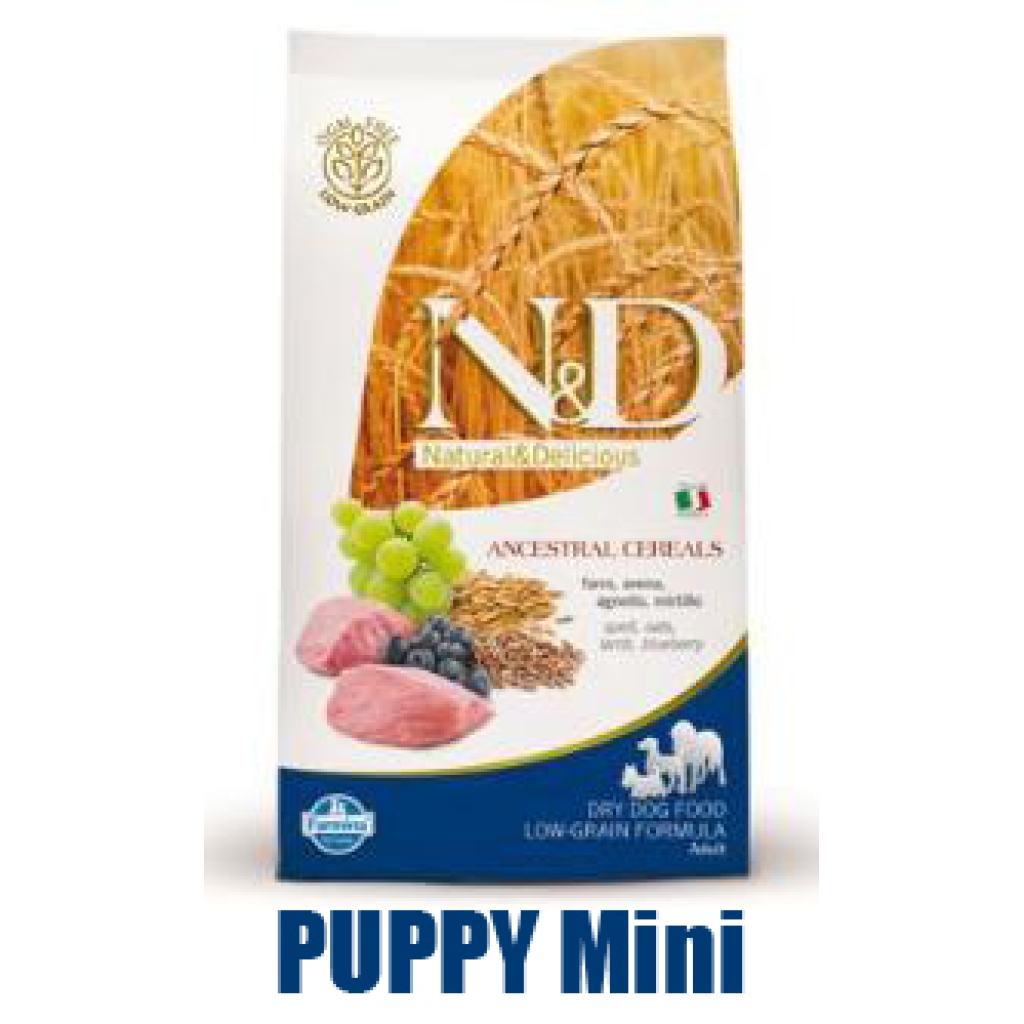 N&D Low Grain DOG Puppy Mini Lamb & Blueberry 2,5kg