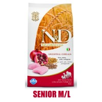 N&D Low Grain DOG Senior M/L Chicken&Pomegranate 12kg
