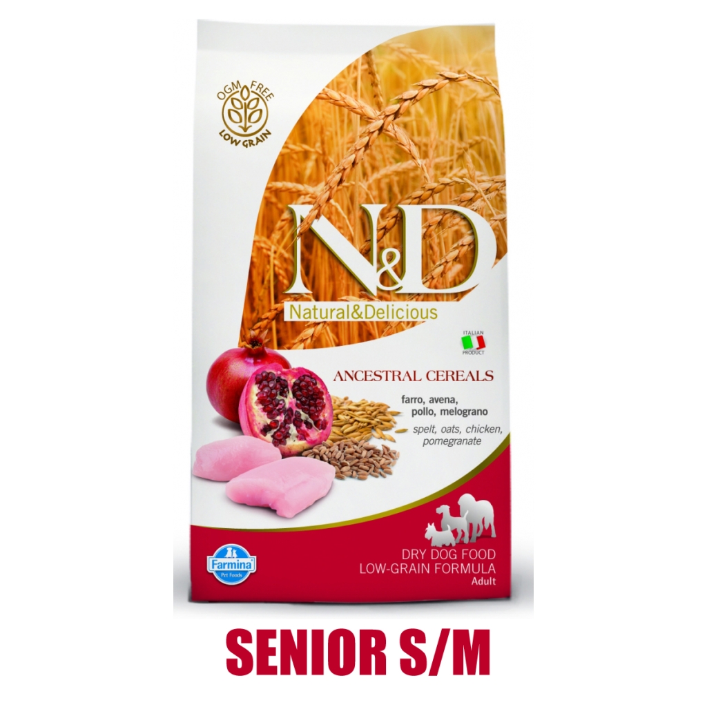 N&D Low Grain DOG Senior Mini Chicken & Pomegranate 2,5kg