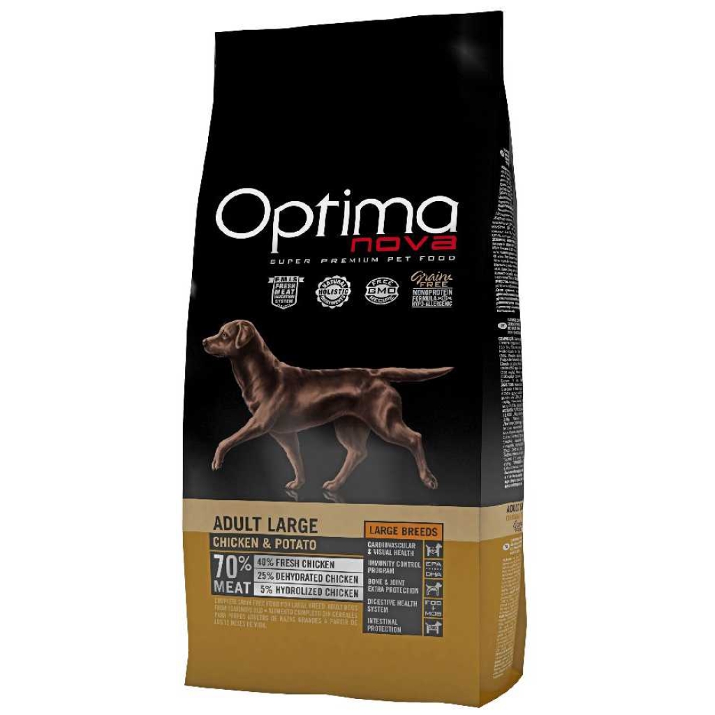 OPTIMAnova dog ADULT LARGE GRAIN FREE Chicken 12kg