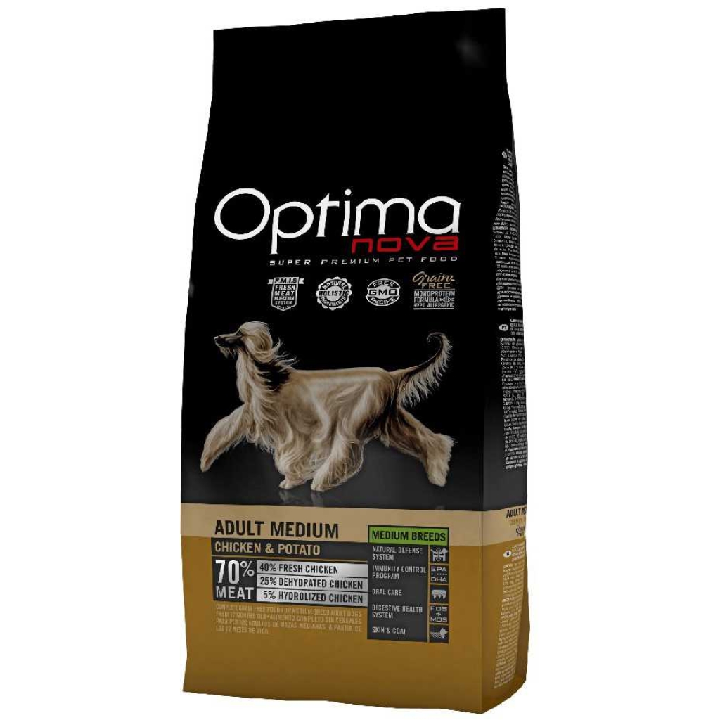 OPTIMAnova dog ADULT MEDIUM GRAIN FREE Chicken 12kg