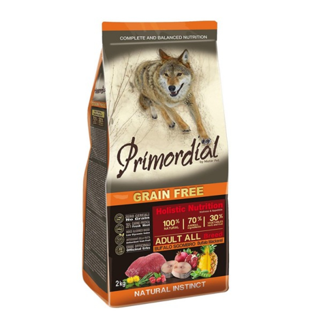 Primordial Grain-Free Adult Buffalo & Mackerel 12kg