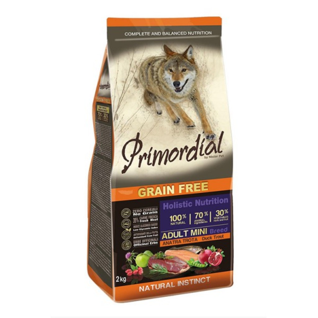 Primordial Grain-Free Mini Adult Trout & Duck 2kg