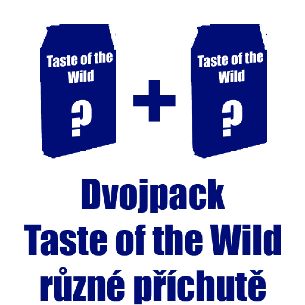 Taste of the Wild výhodný dvojpack - zvolte si příchutě + DOPRAVA ZDARMA!!!