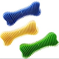 Dentální žebrovaná kost - 14cm -  různé barvy