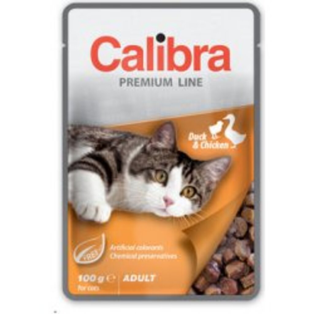 Calibra Cat kapsa Premium Adult Duck & Chicken 100g