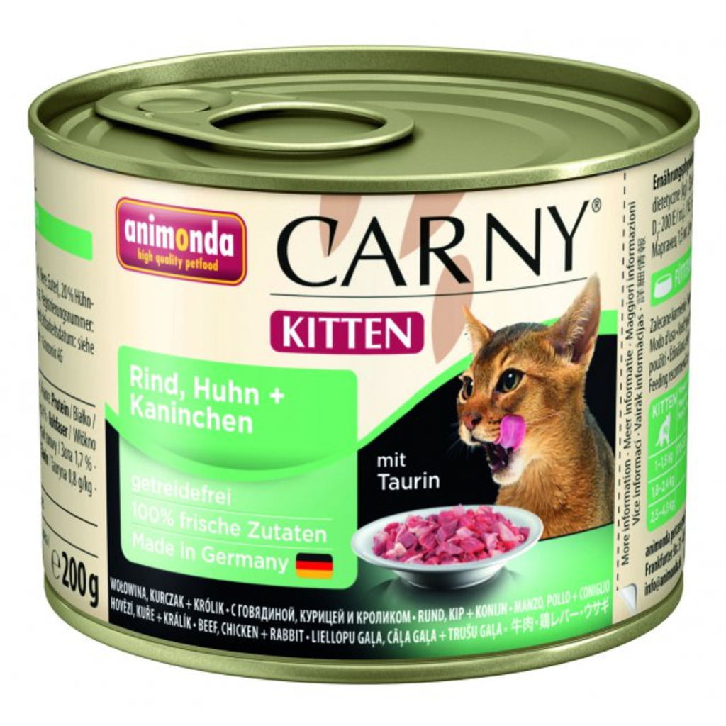 Animonda konzerva Kitten drůbeží/králík 200g - Carny Kitten