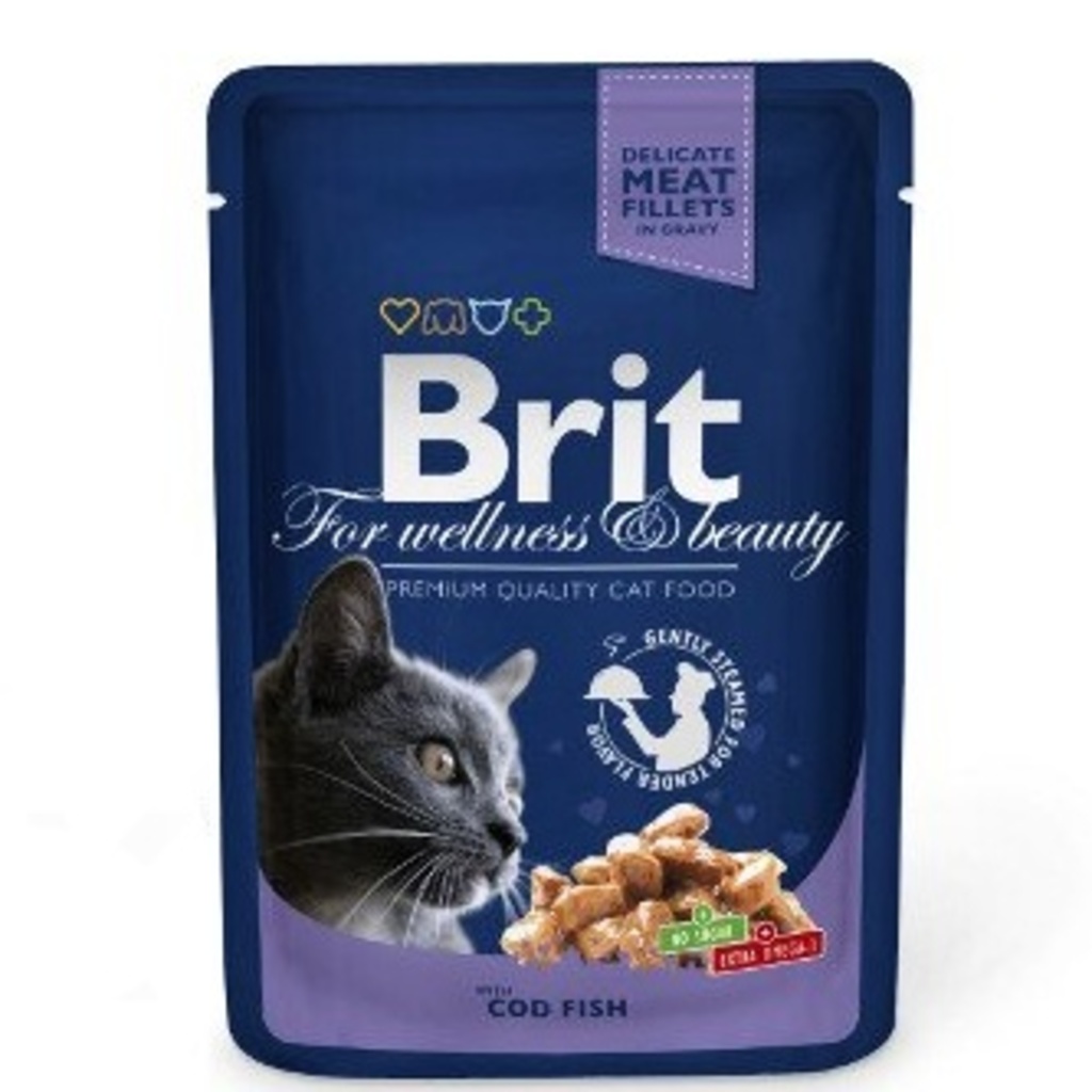 Brit Premium Cat kapsa with Cod Fish 100g