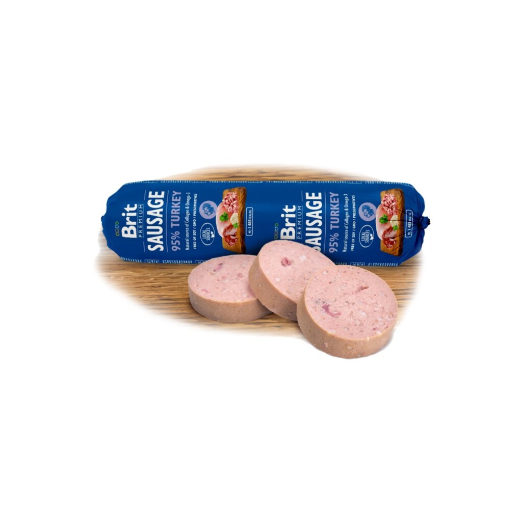 Brit Sausage Beef & Fish-Sport formula 800g New