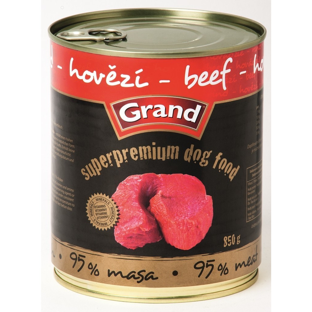 GRAND konzerva Superpremium pes hovězí 850g