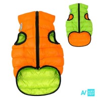 AIRY VEST bunda pro psy oranžová/zelená XS 22