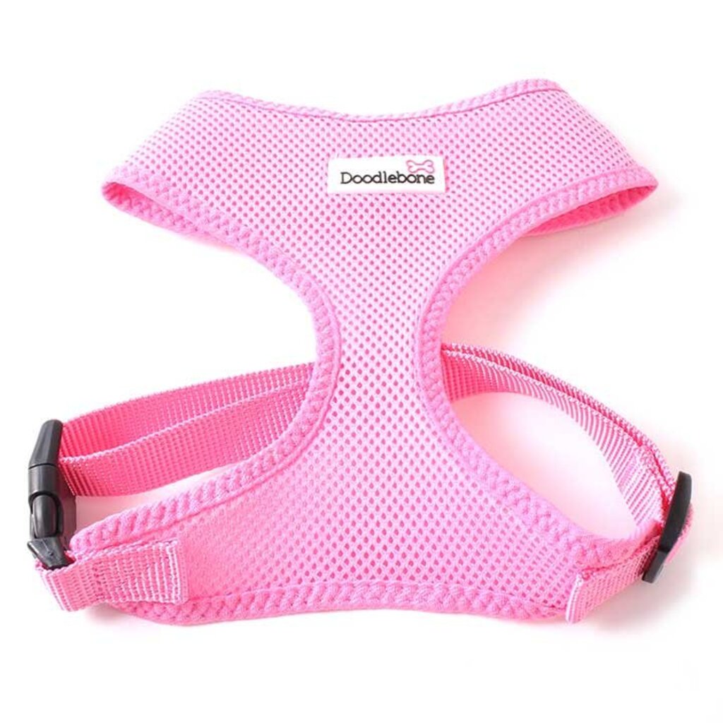 Postroj Doodlebone Airmesh růžový - velikost XL
