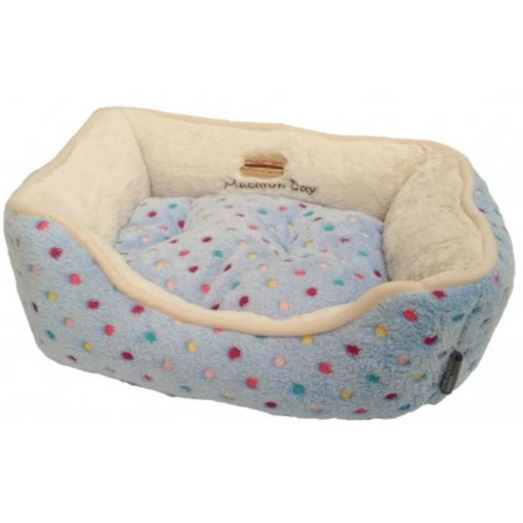 Pelíšek s puntíky Extra soft Bed S 61cm - modrá