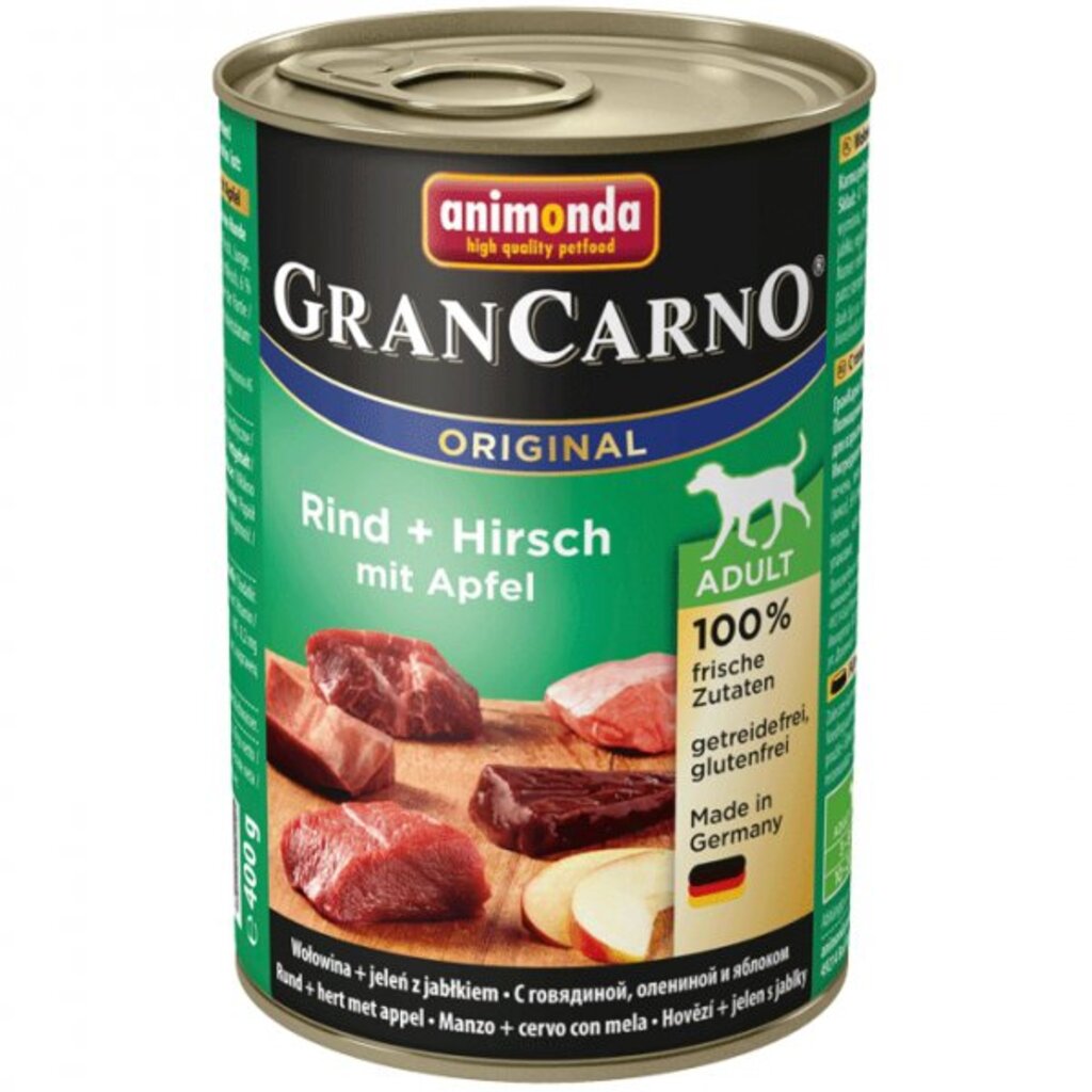 Animonda GRANCARNO konzerva ADULT jelení/jablko 400g (expirace 31/01/2025 - poslední kus)
