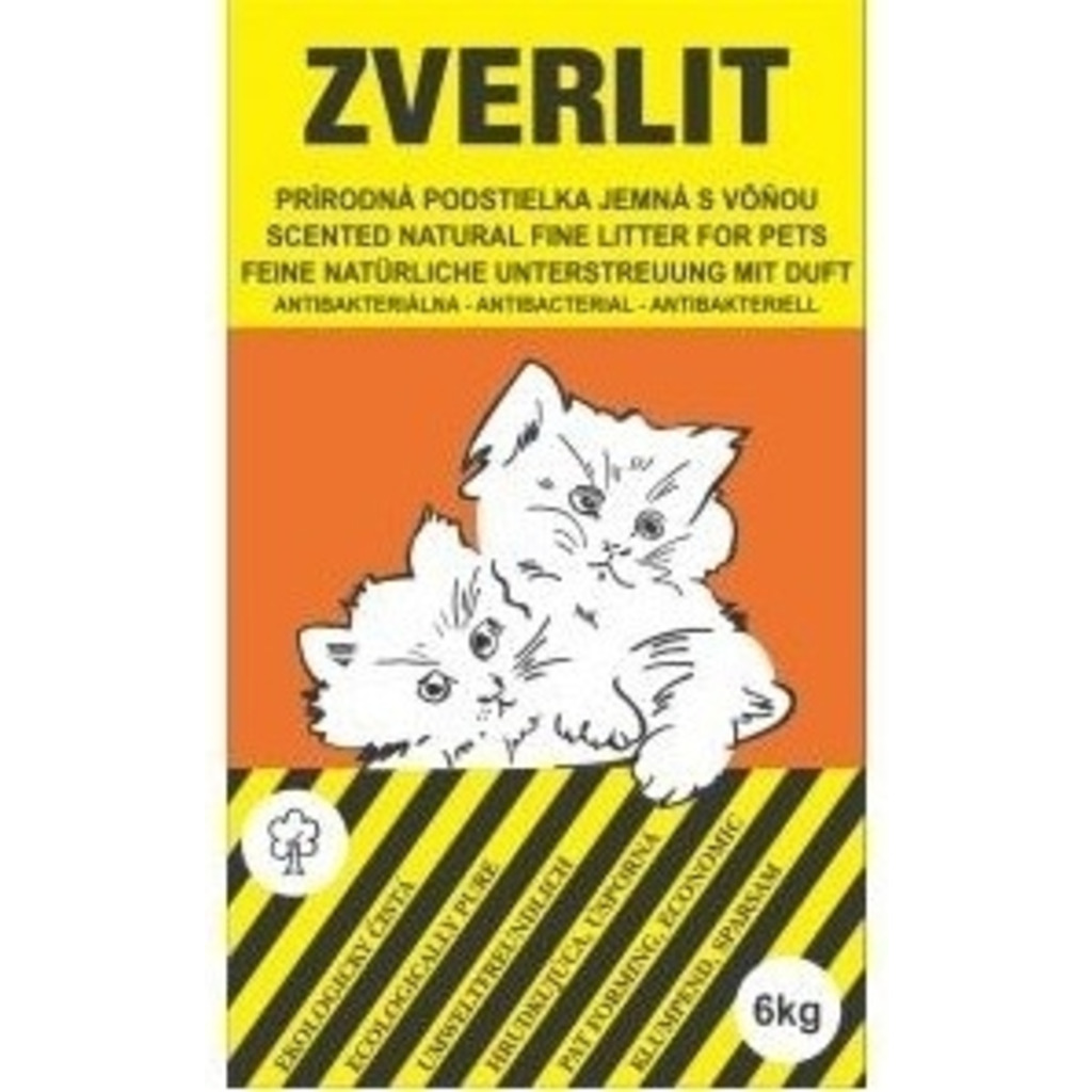 ZVERLIT oranžový jemná s vůní Podestýlka kočka 6kg